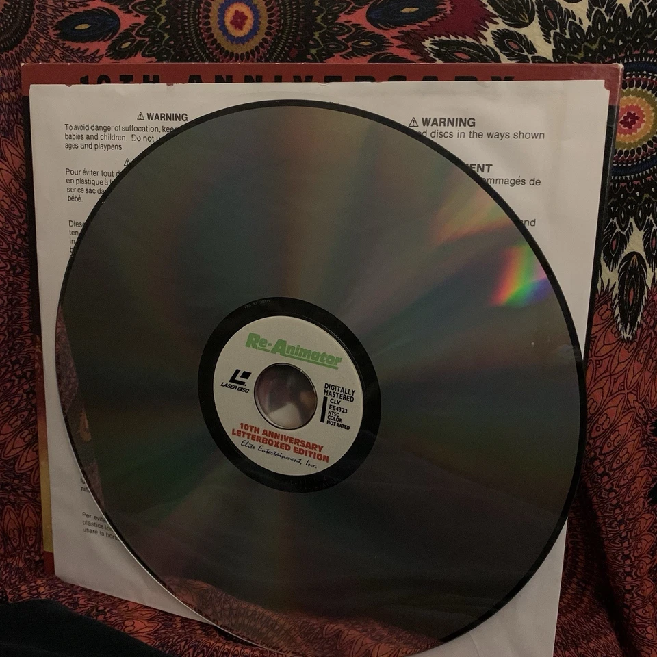 RE-ANIMATOR 10th Anniversary (Laserdisc, 1985) Jeffrey Combs Lovecraft Horror - Image 3 of 4