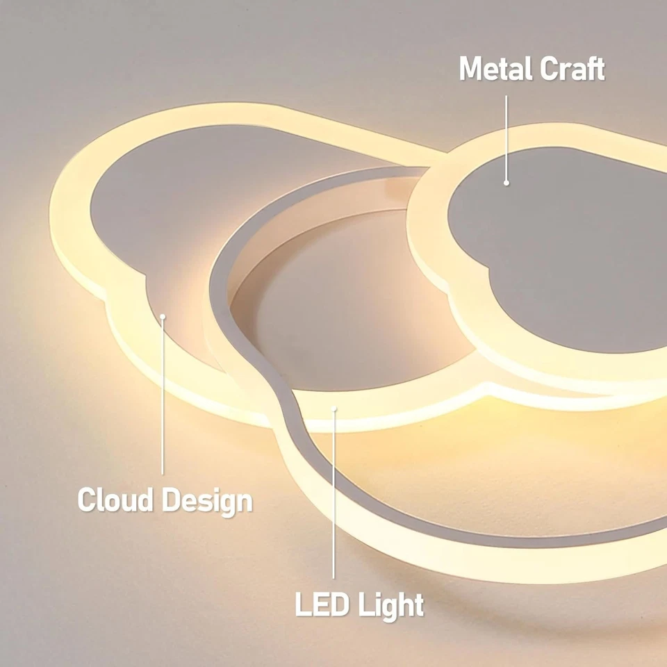 LED Deckenleuchte Kreative Wolken Deckenlampe Warmweiß Kinderzimmer Babyzimmer - Bild 3 von 4