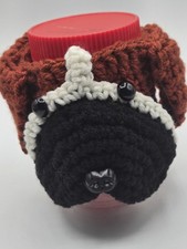 Boxer Breed Puppy Dog Crochet Handmade Cup Cozy Holder Gifts by Bren
