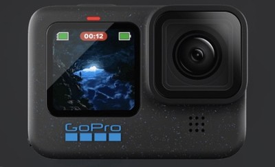GoPro HERO 12 Black Action Kamera mit Touchscreen - Schwarz (CHDHX-121-RW)