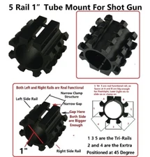 Mossberg Maverick 88 12GA Magazine Tube Mount 5 Picatinny Rails For Light Laser