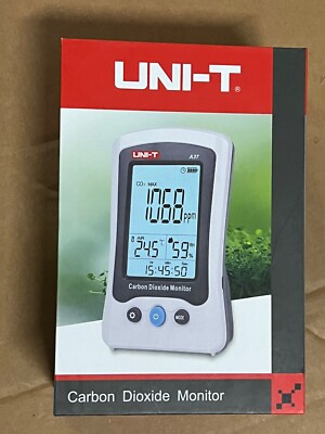 Uni-T A37 Kohlendioxid-Messgerät Gasmessgerät Temperatur Luftfeuchtigke 1401417