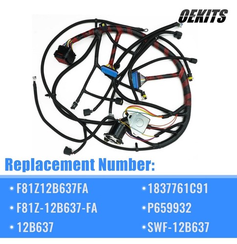 Fit For 2002-2003 Ford F-250 F350 Super Duty Engine Wiring Harness F81Z12B637FA - Picture 2 of 6