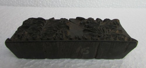 Vintage Old Collectible Wooden Textiles Printing Block Stamp Collectible - Picture 9 of 9