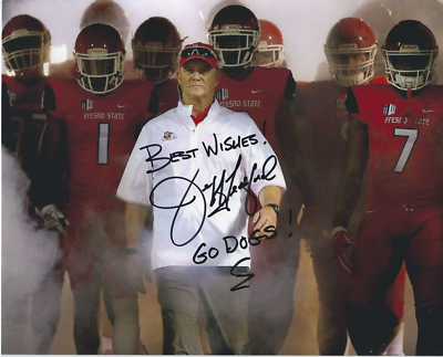JEFF TEDFORD Signed x 10 Photo FRESNO STATE BULLDOGS Football
