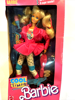 Cool Times Barbie 1988 Mattel 3022 ~ NRFB (non-mint Box) w Scooter