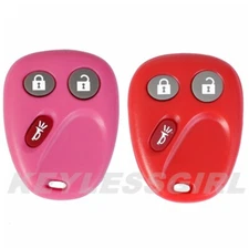 Pink&Red New Replacement Entry Keyless Remote Control Transmitter Fob For LHJ011