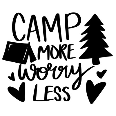 7. Camp More Worry Less Poster Leinwand Film Film Druck A0 A1 A2 A3 A4 A5 A6 Kunst