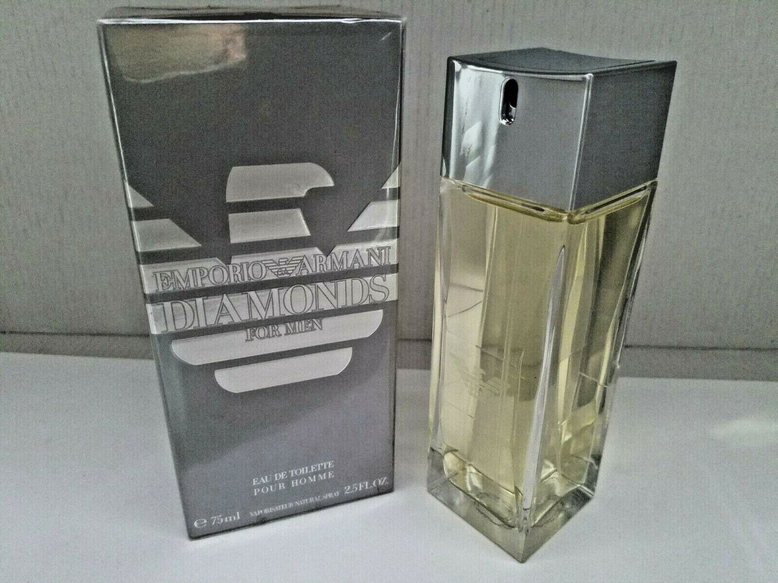 Emporio Armani Diamonds For Men 2.5 Oz /75 ML Eau DE Toilette Spray Sealed  New