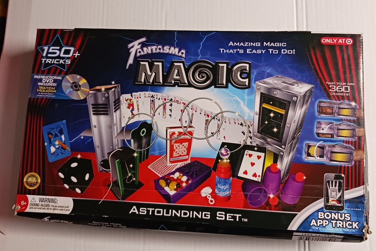 OPEN BOX Fantasma Magic Astounding Set 150+ Magic Tricks Kids Toys