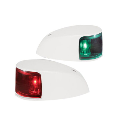 Hella Marine NaviLED Deck Mount Port & Starboard Pair - 2nm - Colored Lens/White