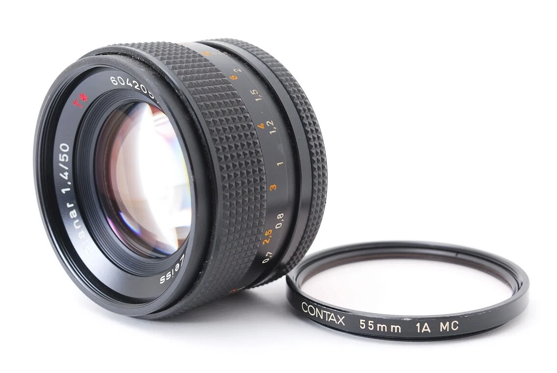 [Exc+5] Contax Carl Zeiss Planar 50mm f1.4 T* AEJ MF Lens CY Mount 1860362