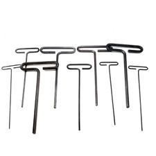 Mixed 9PK Hex T-Handle Allen Wrenches Metric/...