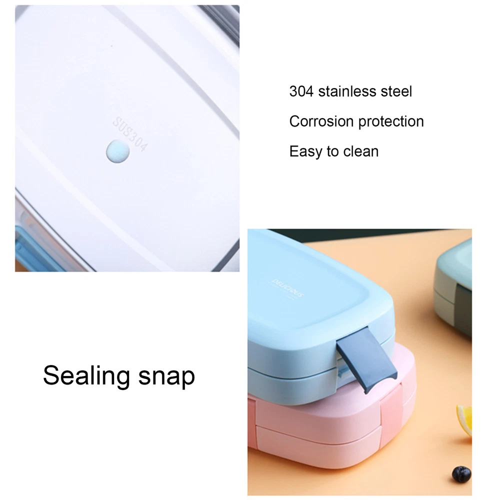 Insulated Sealing Lunch Bento Box with Secure Buckles Design Insulated Sealing Lunch Bento Box with Secure Buckles Design