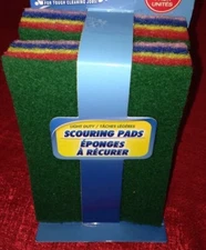 SCRUB BUDDIES Pack of 8 Scouring Pads 4x6 Inch For Tough Cleaning Jobs