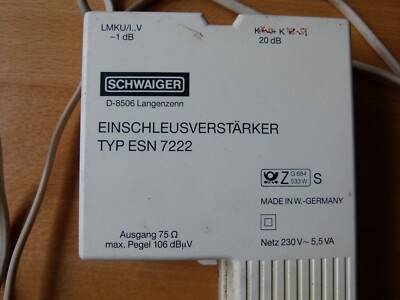 Schwaiger Einschleusverstärker Typ ESN 7222