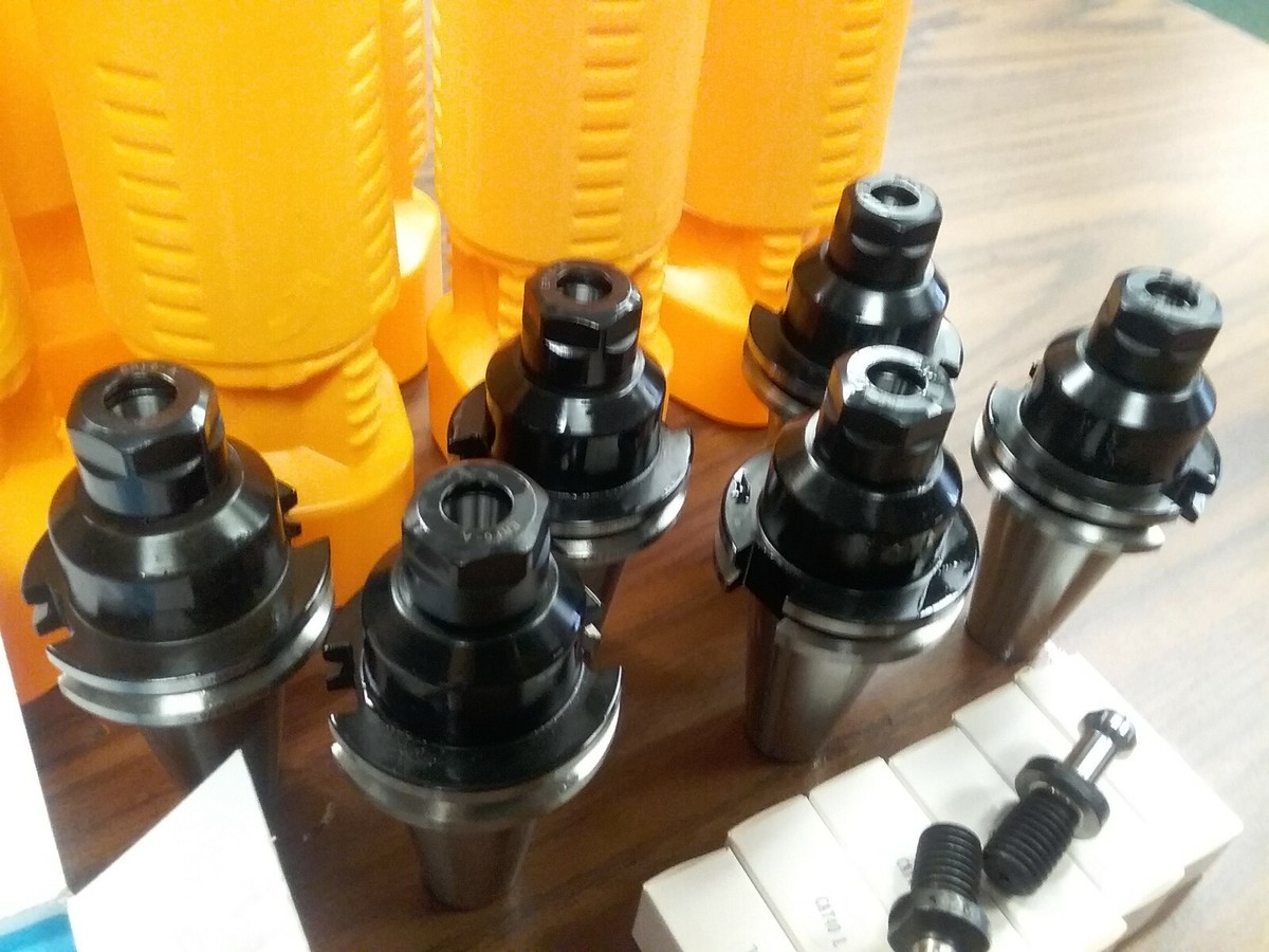 6pcs CAT40-ER16 Collet chucks & 19 sizes ER16 Collets & 6 Pull