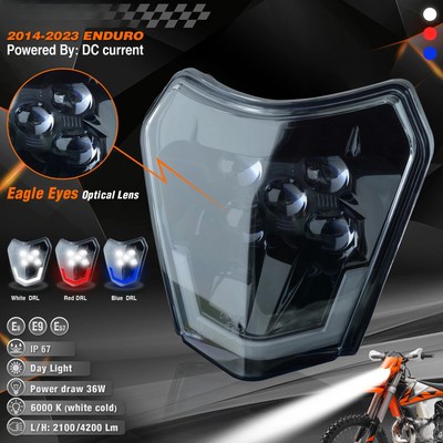 Motorcycle LED Headlight Headlamp Head Light Fairing For  2021 EXC 2022 Etc