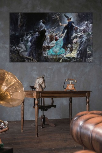 The Souls At The Acheron by Adolf Hirémy-Hirsch Giclée Canvas Print - Multi-Size - Picture 6 of 10
