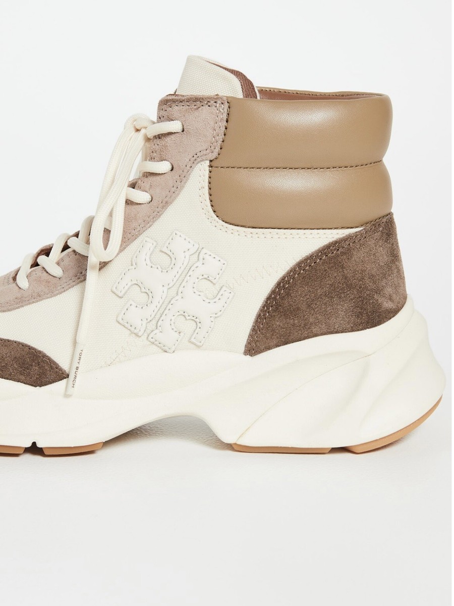LAST PAIR! Tory Burch Good Luck Hiker Sneakers, Cream