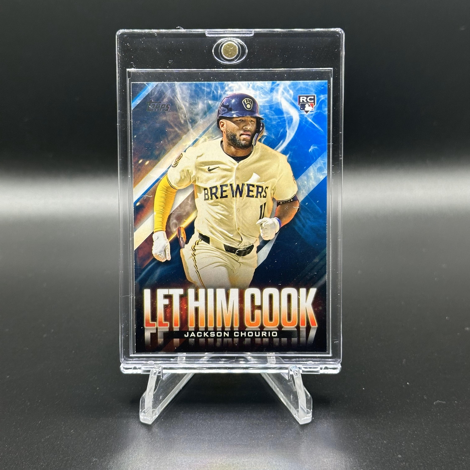 2024 Topps Update Series Jackson Chourio #LHC-19 Let Him Cook Blue RC