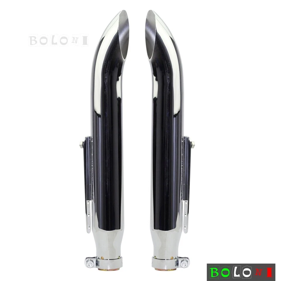 Muffler Exhaust Pipes For Harley Suzuki VL125 VL800 1500 Intruder 800 Intruder - Imagem 3 de 4