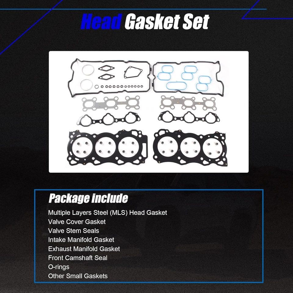 Juego de juntas de culata para 05-12 Nissan Frontier Pathfinder Xterra 4,0 L V6 DOHC VQ40DE Foto 3 de 4