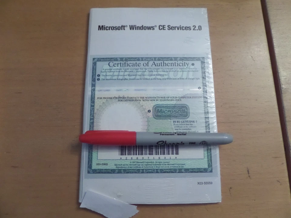 Microsoft Windows CE Services 2.0 with ActiveSync NEW Sealed with booklet & Code - Image 2 of 2