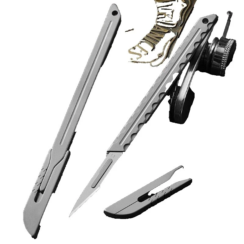 Hoja de acero al carbono Mango de titanio de cuchillos, espadas de colección, Blades, armaduras y accesorios