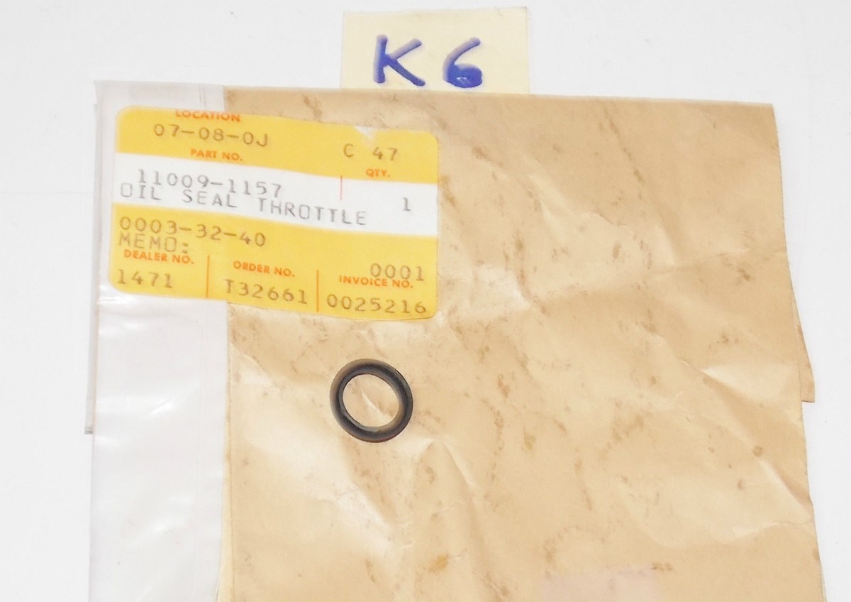 NOS OEM NEW KAWASAKI 1979 1980 KLX250 CARBURETOR THROTTLE OIL SEAL