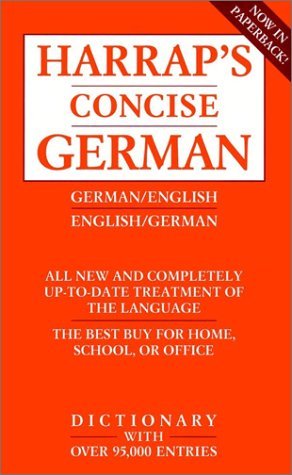Harraps Concise English-German Dictionary | eBay