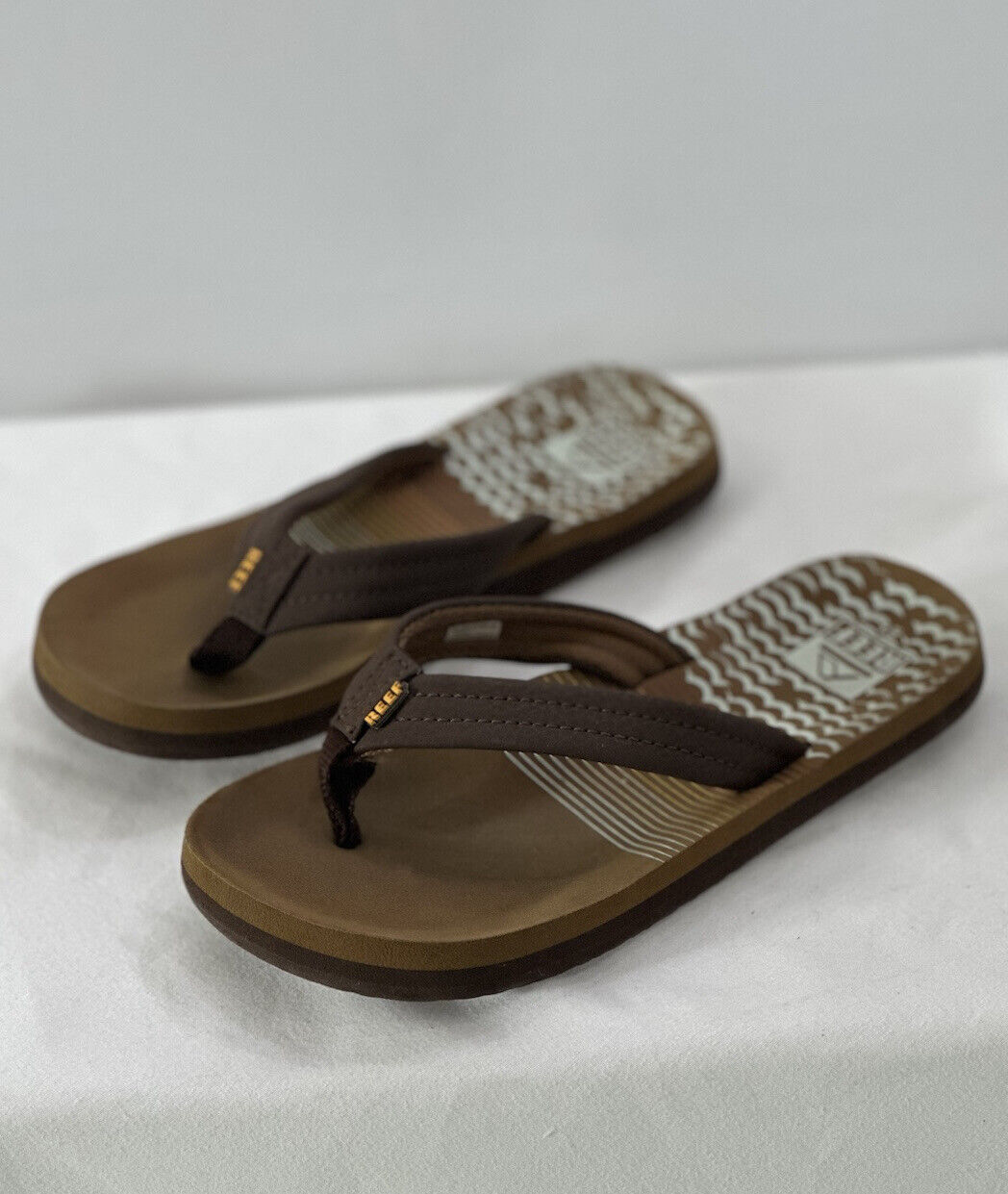 Reef Kids Ahi Sandals Brown/Thong Flip Flops Size 2/3 | eBay