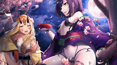 Anime girls digital art artwork 2d portrait ibaraki Playmat Gaming Mat Desk
