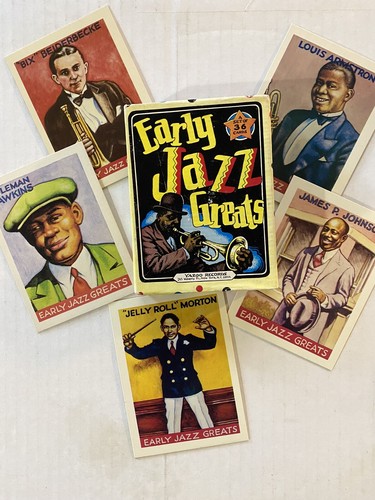 Early Jazz Greats (Set Of 36 Cards, VG+, By R. Crumb, Yazoo OG, Rare) - Picture 2 of 2