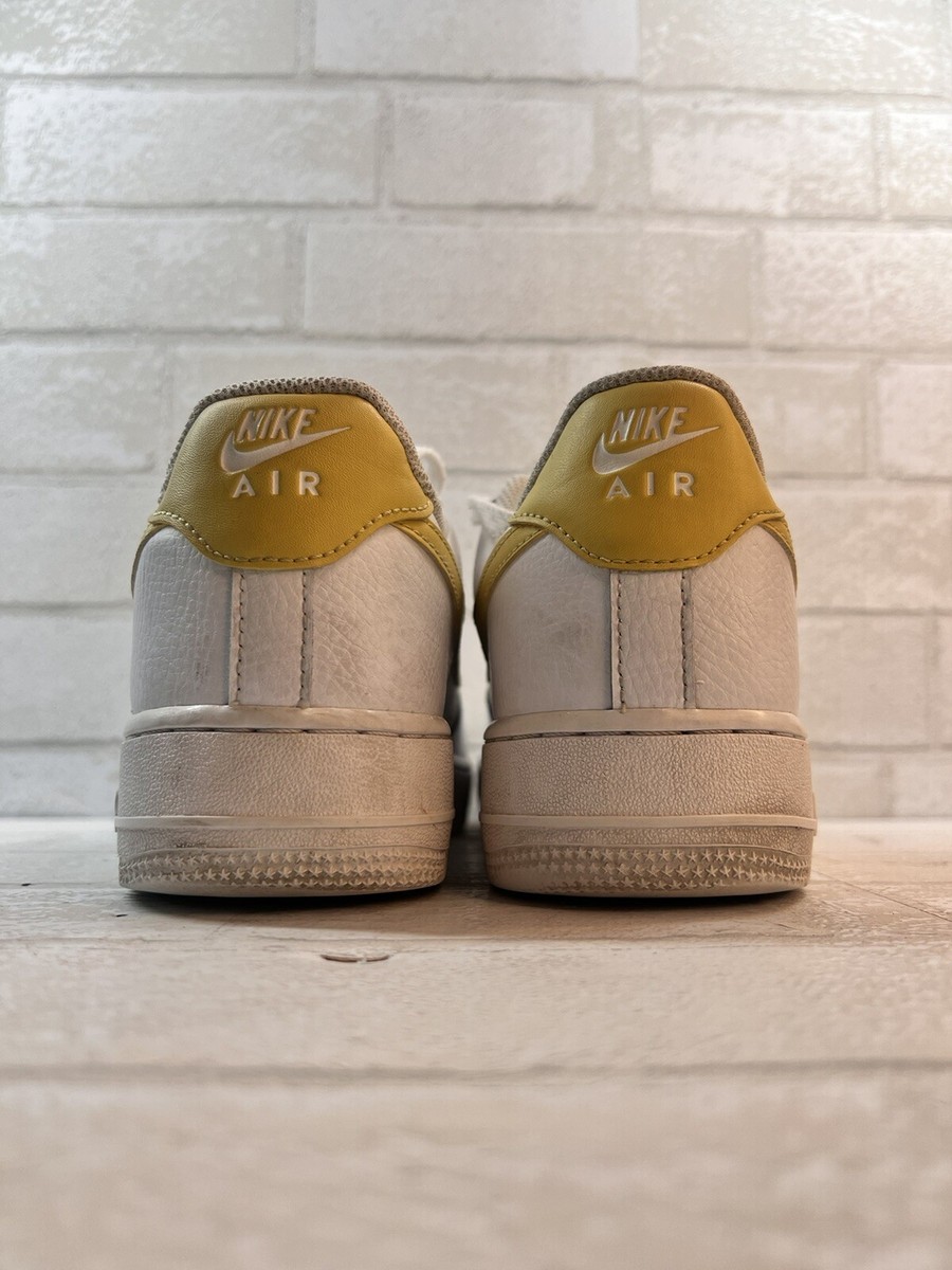Nike Air Force 1 '07 White/Saturn Gold Women's Size 9 Nike Air Force 1 '07 White/Saturn Gold Women's Size 9