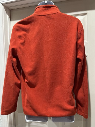 CLUB ROOM Men's Fleece Zip-up Jacket Orange Size S - Picture 4 of 5
