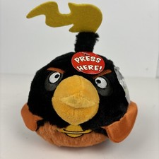 NWT Angry Birds Space Fire Bomb Plush 8" 2012 CWT Collection W/Sound