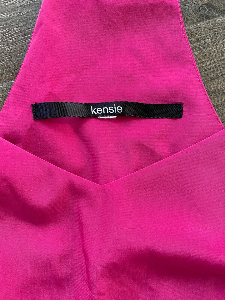 Top Kensie Magenta Rosa Fluido Sin Mangas-Mediano Foto 2 de 4