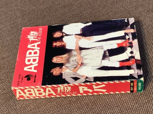 ABBA The Album JAPAN CASSETTE DCP-1508 w/ SLIP CASE (Different artwork) + INSERT - Picture 4 of 5
