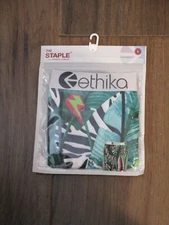 ETHIKA THE STAPLE BOMBER PUNK TROPICAL/CHECKERED BOXER BRIEF  NEW