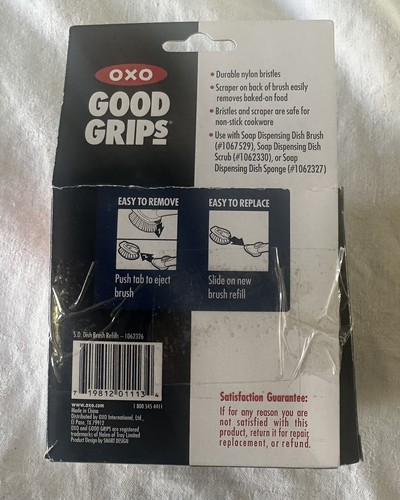 Lot of 2 - OXO Good Grips soap dispensing brush refills 2 pack In Box - Picture 6 of 6