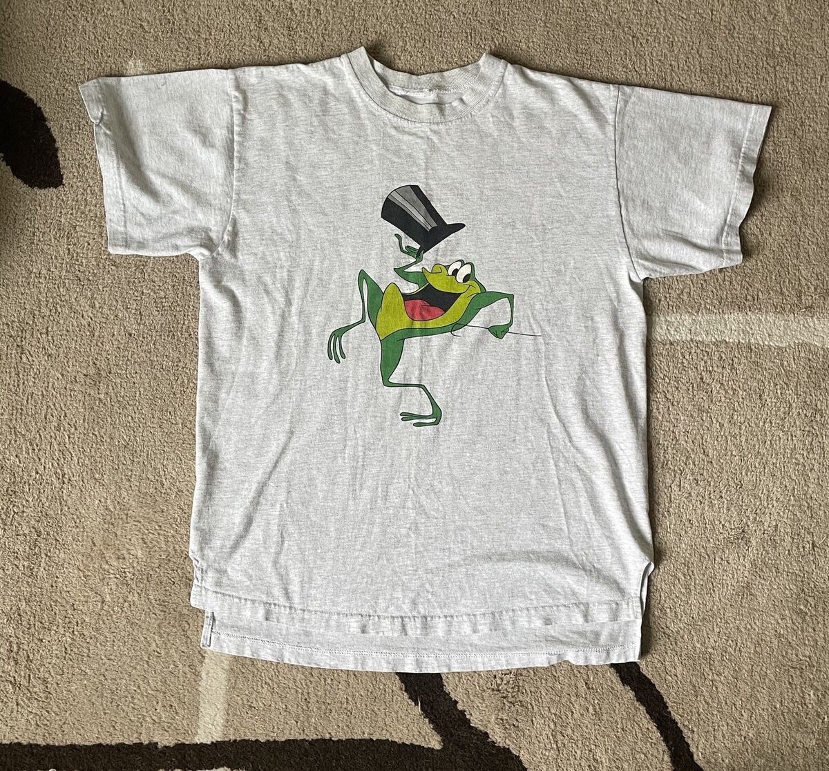 Vintage Michigan J Frog No Tag Shirt L/XL Warner Bros Merrie Vintage Michigan J Frog No Tag Shirt L/XL Warner Bros Merrie