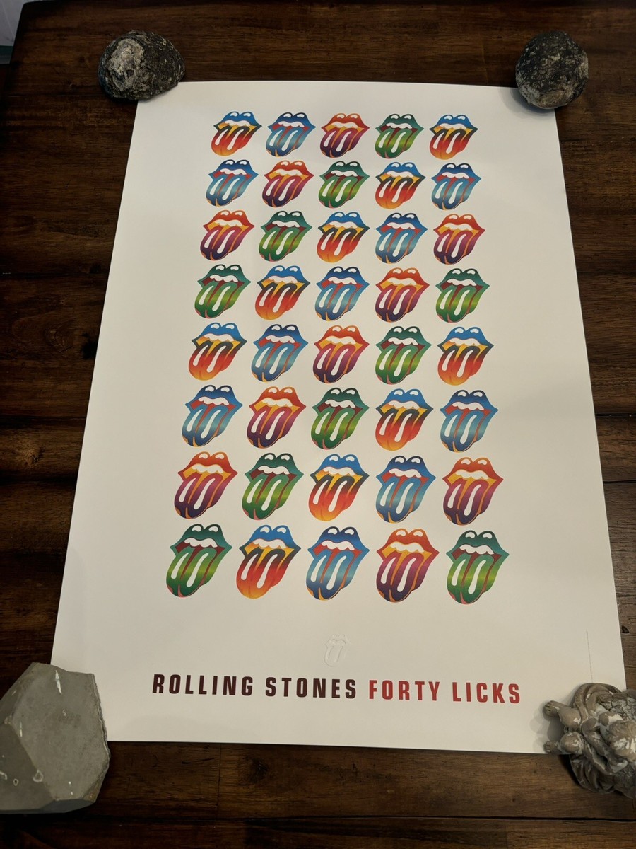 Rolling Stones Lithograph Forty Licks Rare Concert Tour Rolling Stones Lithograph Forty Licks Rare Concert Tour