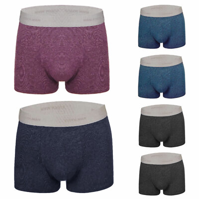 Stock 6pcs Men's Boxer Briefs Lot Underwear Basic Cotton TOOCOOL R6176