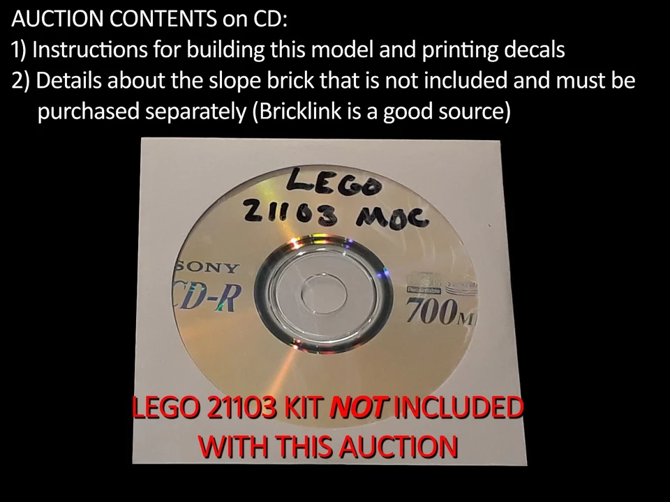 Lego 21103 Back to the Future DeLorean Custom Instructions - Image 2 of 4