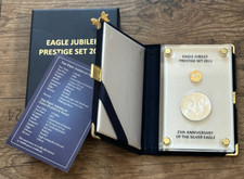 LIMITIERT AMERICAN EAGLE 2011 PRESTIGE / SET  1/10 Gold + 1 Oz  Silber + USA Pin