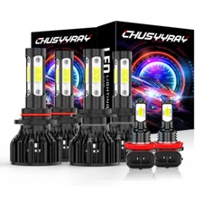 Faros LED Hi-Lo + Bombillas de luces antiniebla para fit Mazda CX-7 2007-2012