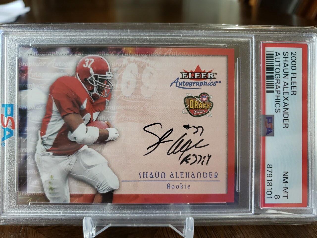 Shaun Alexander Fleer Autographics # Autographics