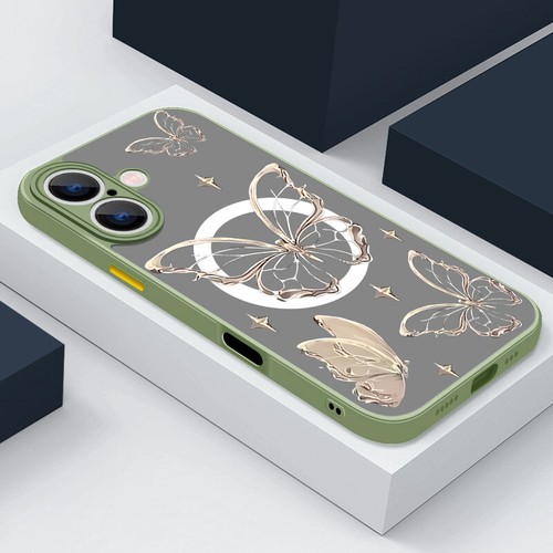 Butterfly For iPhone 16 15 14 13 12 Pro Max 11 7 8 Magsafe Acrylic Case Cover - Picture 19 of 23