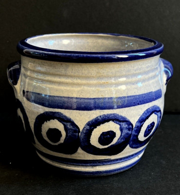 Raymor Planter Italian Vintage MCM BLUE